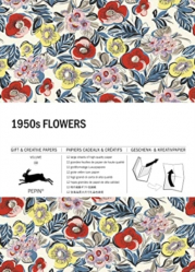 Složka balicích papírů 1950s Flowers - The Pepin Press