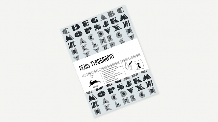 detail Složka balících papírů Typography 12ks - The Pepin Press
