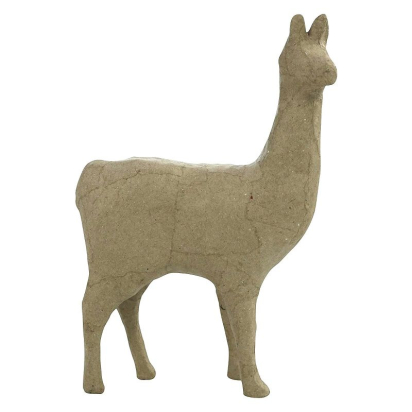 Kartonové zvířátko lama S 22x14x5cm