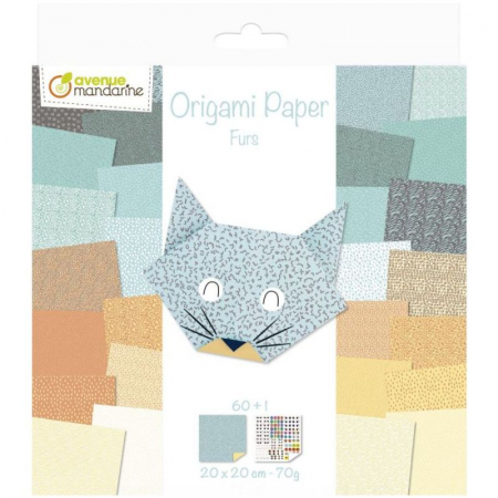 detail Origami sada ''zvířecí srst'' - Avenue Mandarine