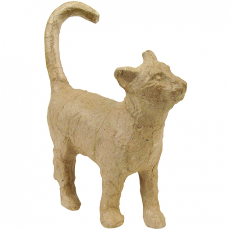 detail Kartonové zvířátko XS procházející se kočka 3,5x11x12cm