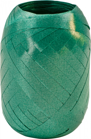 detail Dárková stuha 0,5cmx20m, tmavě zelená matná