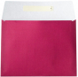 náhled Dárkový sáček papírový 17,5x4x16+6cm A6+, Uni tmavě červený