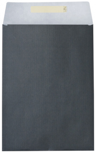 Dárkový sáček papírový 22x5x30+6cm A4+, Uni tmavě šedý