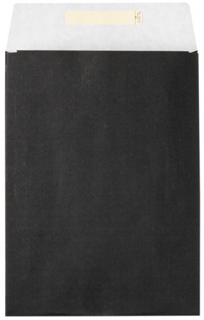 detail Dárkový sáček papírový 22x5x30+6cm A4+, Uni černý