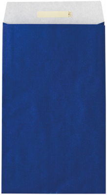 Dárkový sáček papírový 26x5x43+6cm A4+, Uni modrý