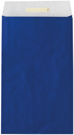 detail Dárkový sáček papírový 26x5x43+6cm A4+, Uni modrý
