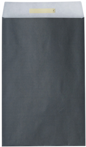 Dárkový sáček papírový 26x5x43+6cm A4+, Uni tmavě šedý