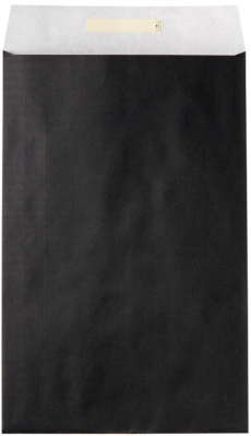 Dárkový sáček papírový 26x5x43+6cm A4+, Uni černý