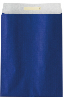 Dárkový sáček papírový 32x6x43+6cm A3+, Uni modrý