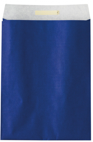 Dárkový sáček papírový 32x6x43+6cm A3+, Uni modrý