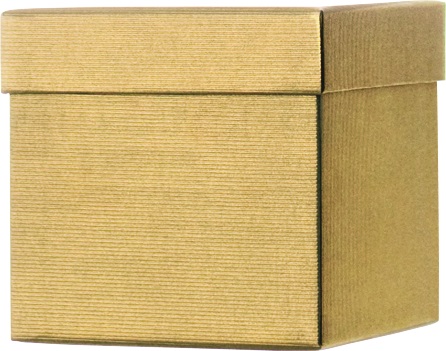detail Dárková krabička CUBE 10x10x10cm, One Colour zlatá