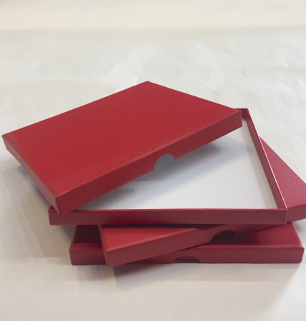 detail Dárková krabička 16x14x1,5cm CD, One Colour tmavá červená