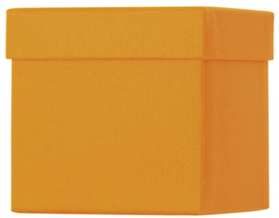 Dárková krabička CUBE 10x10x10cm, One Colour oranžová