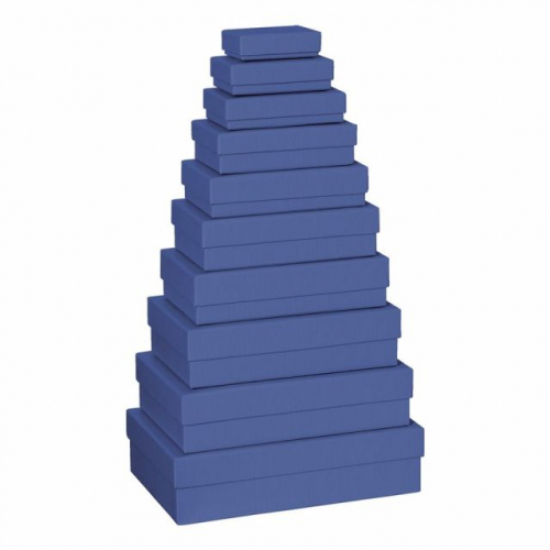 Set dárkových krabic, tmavě modrá
