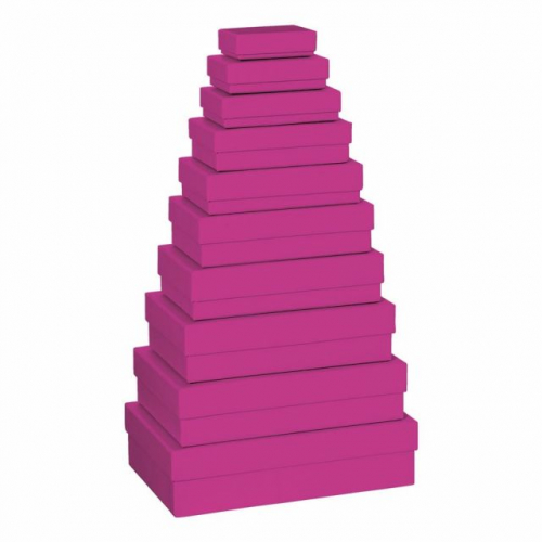 Set dárkových krabic, růžová