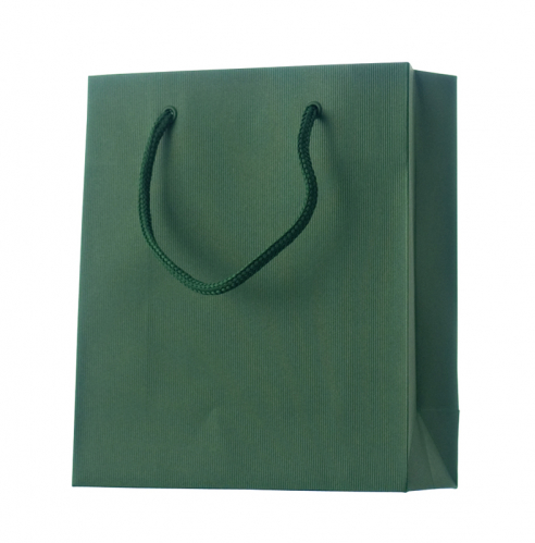 Dárková taška 18x8x21cm A5+, One Colour, tmavá zelená