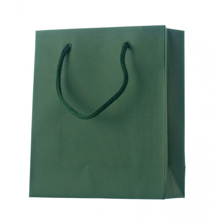 detail Dárková taška 18x8x21cm A5+, One Colour, tmavá zelená