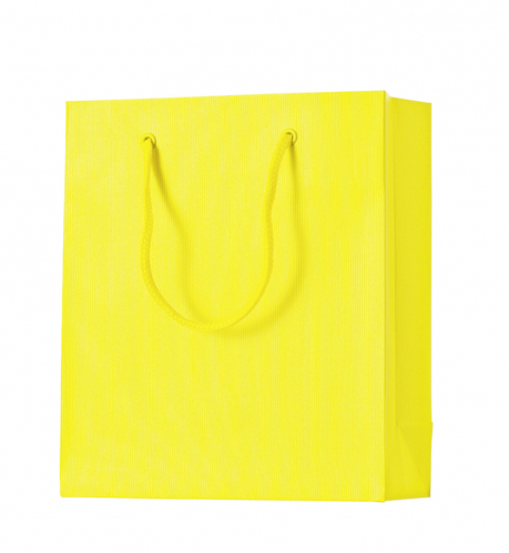 Dárková taška 18x8x21cm A5+, One Colour, žlutá