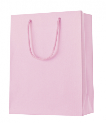 Dárková taška 25x13x33cm A4+, One Colour, světlá růžová