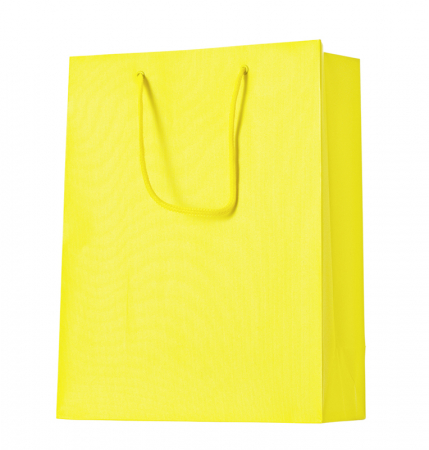 detail Dárková taška 25x13x33cm A4+, One Colour, žlutá