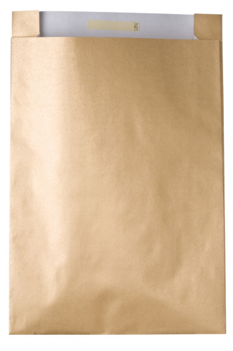 Dárkový sáček papírový 36x10x49+6cm A3+, Uni zlatý