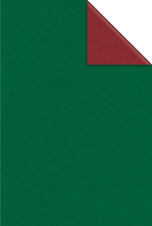 detail Dárkový papír archy 100x70cm, Uni Reverse bordó-zelený, 25ks