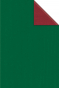 náhled Dárkový papír archy 100x70cm, Uni Reverse bordó-zelený, 25ks
