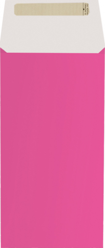 Dárkový sáček papírový 12x16+6cm A6+, Uni růžový