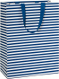 náhled Dárková taška 25x13x33cm A4+, Námořnická, modrá
