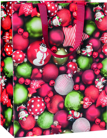 detail Dárková taška 25x13x33cm A4+, Vánoční ozdoby