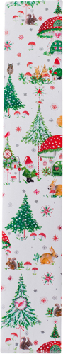 Dárkový sáček papírový 8,5x7,3x52cm, Vánoční stromečky