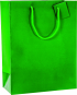 náhled Dárková taška 25x13x33cm A4+, Sváteční zelená s leskem