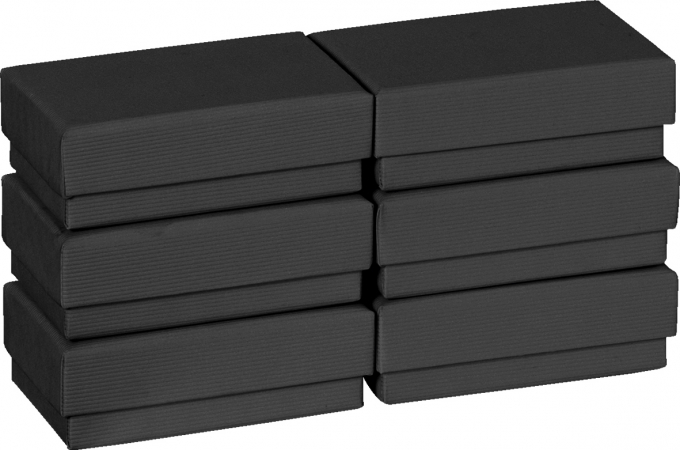detail Dárková krabička 6x9x3cm A8+, One Colour černá
