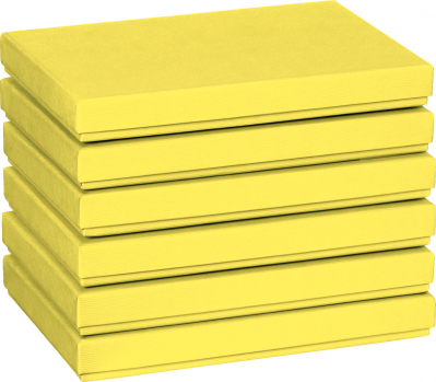 Dárková krabička 17x22,5x3cm A5+, One Colour, žlutá