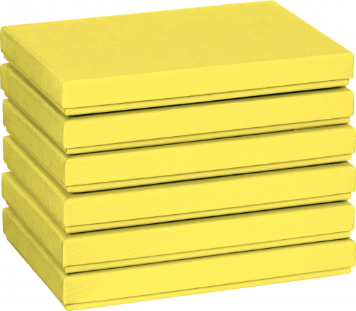 detail Dárková krabička 17x22,5x3cm A5+, One Colour, žlutá