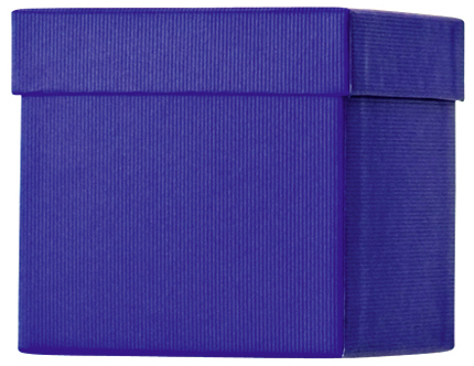 Dárková krabička CUBE 10x10x10cm, One Colour, tmavá modrá