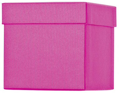 Dárková krabička CUBE 10x10x10cm, One Colour, růžová