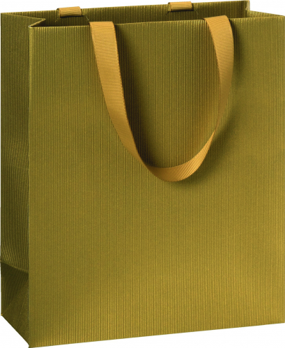 Dárková taška 18x8x21cm A5+, One Colour, zlatá