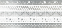 náhled Dekorační samolepící páska MINI, Stříbrná se vzory