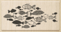 náhled Dřevěné razítko 9,5x4,7cm, Hejno ryb
