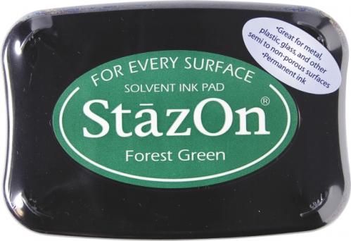Razítkovací polštářek 10x7cm lesní zelená