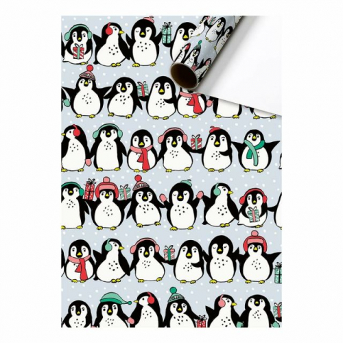 Dárkový papír role 70 x 200cm, tučňáci