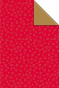 náhled Dárkový papír role 70x500cm, Hvězdy červená/zlatá