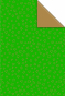 náhled Dárkový papír role 70x500cm, Hvězdy zelená/zlatá