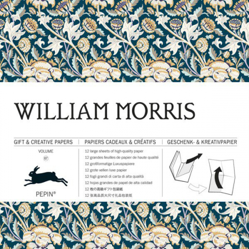 Složka balících papírů Williams Morris 12ks - The Pepin Press