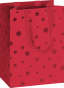 náhled Dárková MINI taštička 10x8x14cm A6+, Červené hvězdičky