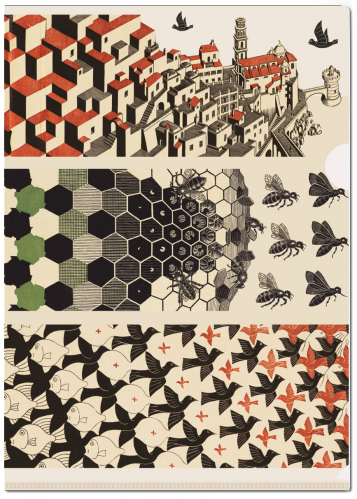 L-desky fóliové A4, Metamorphose, M.C. Escher