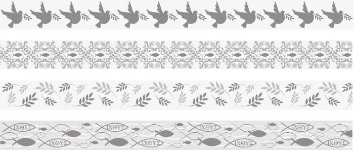 detail Dekorační páska, Holubičky a ratolest, 4 varianty