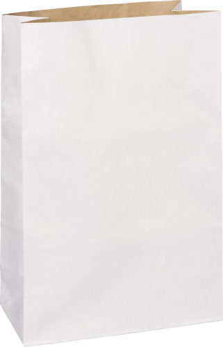 Papírové sáčky 32x20x10cm A4+, 2ks, natur/bílá